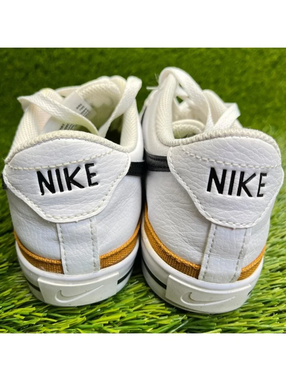 Nike Court Legacy Next Nature Womens Size 8 White Black Athletic Shoes Sneakers